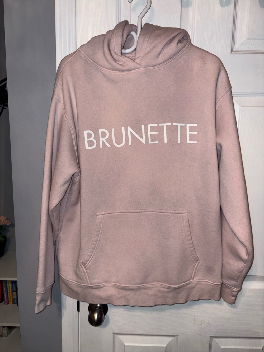Brunette The Label Dusty Pink Hoodie Sweatshirt
